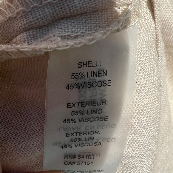 Tommy Hilfiger Womens Natural Linen Blend Preppy Euro Summer Midi Dress 4 - Picture 6 of 11